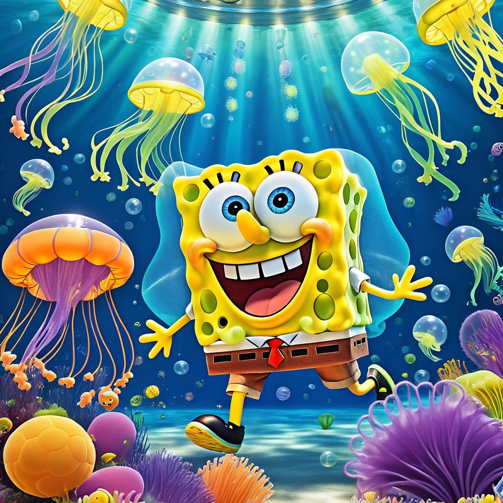 SpongeBob's Whimsical Jellyfish Adventure