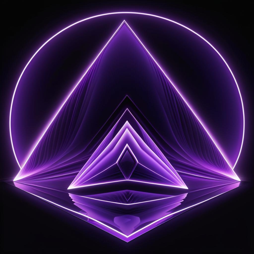 Ethereal Purple Diamond Light Artwork