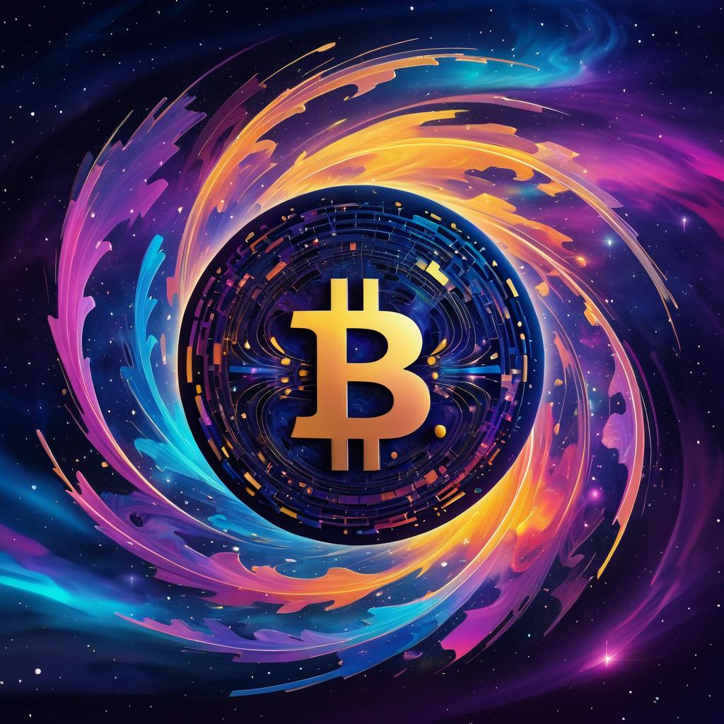 Cosmic Bitcoin: A Vibrant Astral Journey