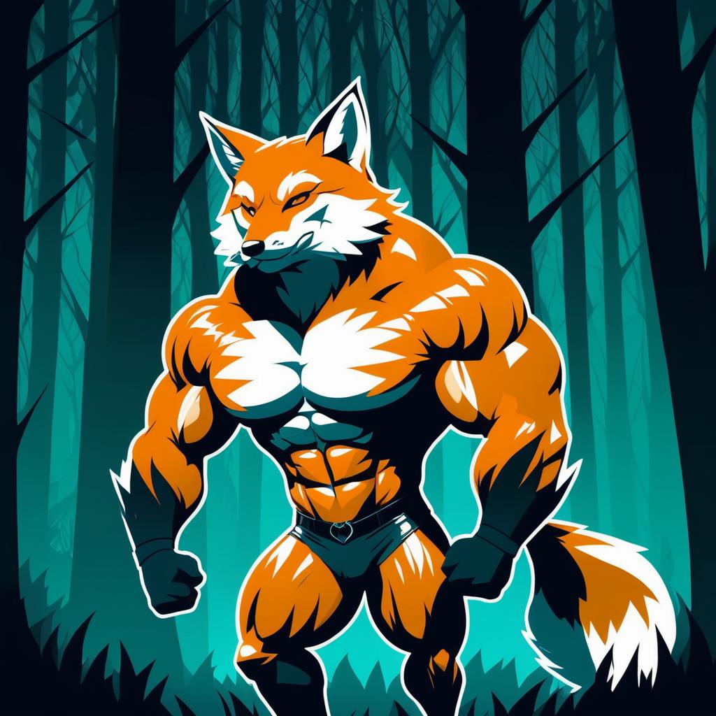 Buffed Fox Champion in Enchanted Forest