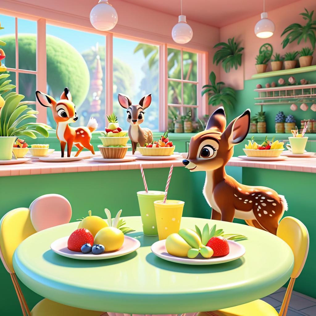 Bambi and Thumper's Bright Breakfast Scene