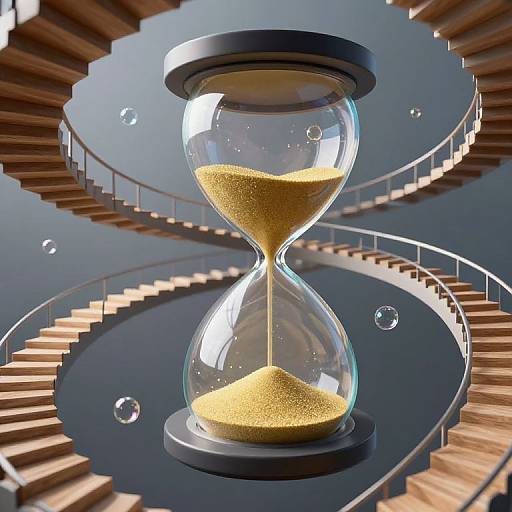 Surreal Floating Spiral Staircases