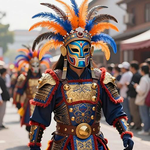 Vibrant Festival Costume Character