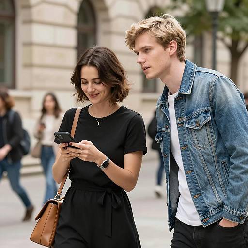 Casual Outdoor Moment with Friends