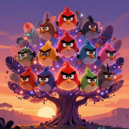 Disney Angry Birds on Magical Tree