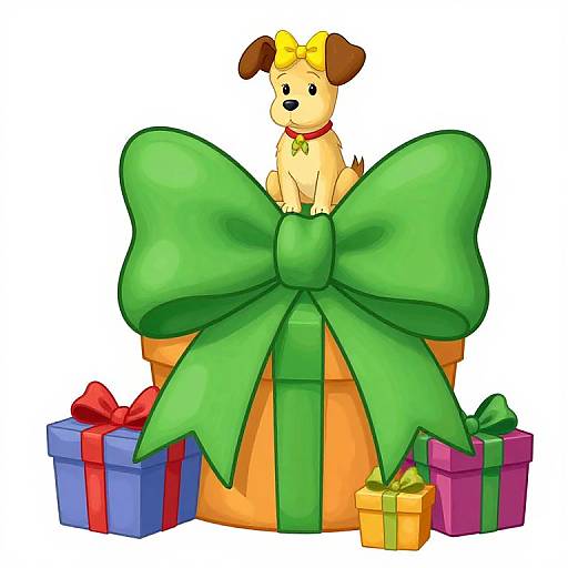 Lisa Frank Magical Presents with Puppy