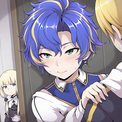 Illustration of Astel leda, holostars in the style of Ina (gokihoihoi)