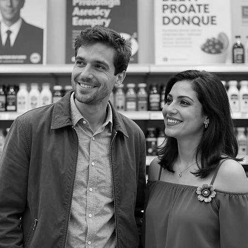 Captured Smiles in a Cozy Store