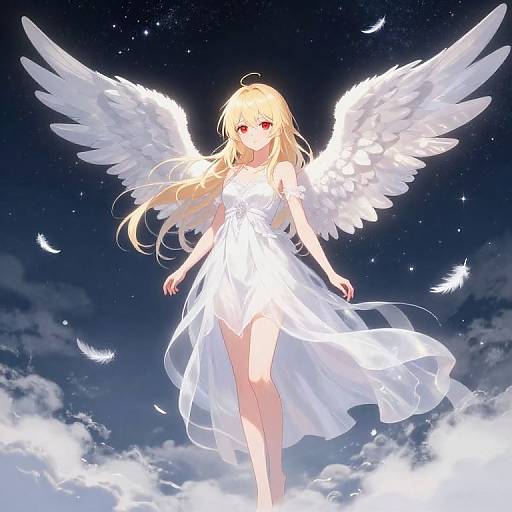 Ethereal Blonde Angel Anime Girl