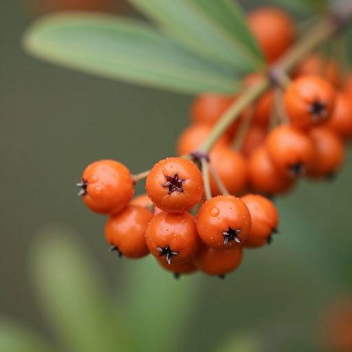 Vibrant Pyracantha Berry Close-up