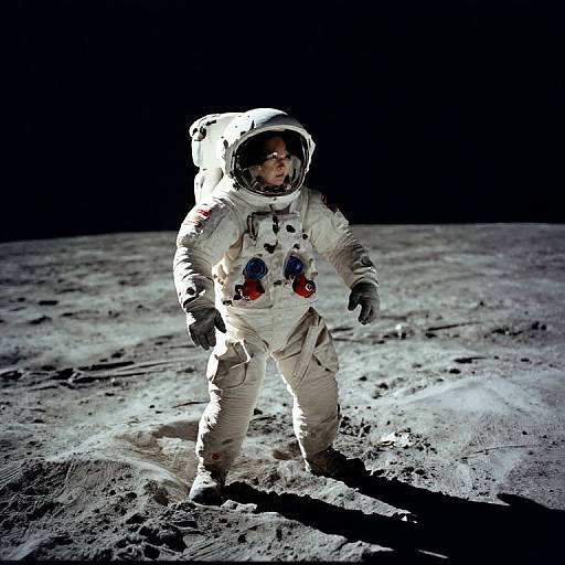 Neil Armstrong Moonwalk VR Photo