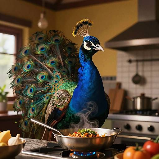 Artistic Kamadeva Cooking Portrait