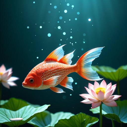 Serene Koi Fish in Crystal Waters
