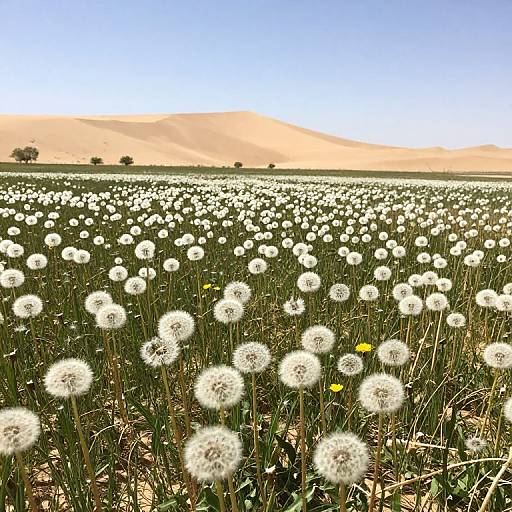 Reverse Time Desert Dandelion Bloom