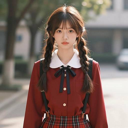 Photorealistic Japanese School Girl Costume