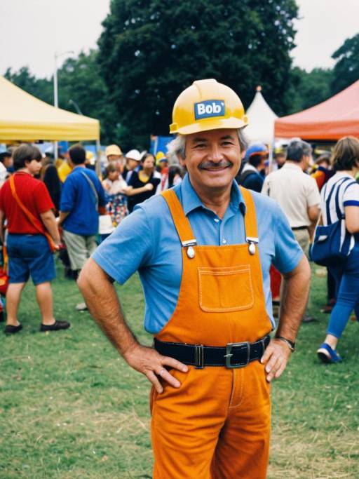 Candid Bob the Builder Cosplay Portrait