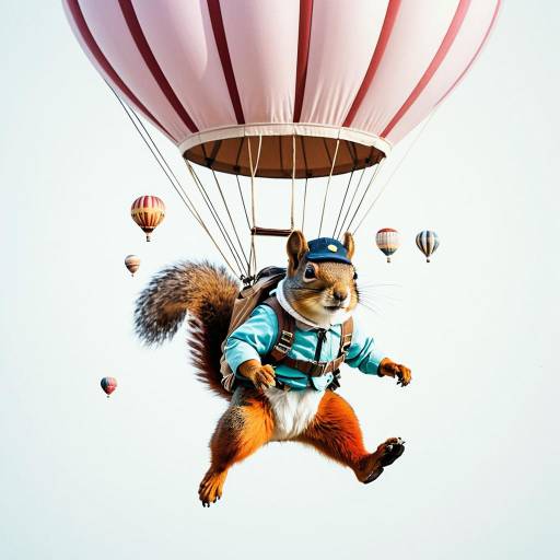 Squirrel Explorer in Hot Air Balloon