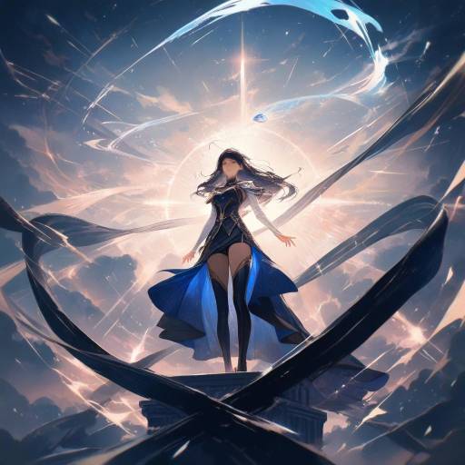 Celestial Warrior in Magical Dusk