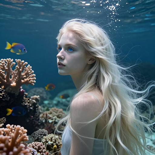 Ethereal Nordic Beauty Underwater