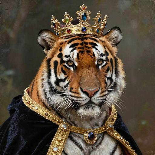 Regal Bengal Tiger Portrait