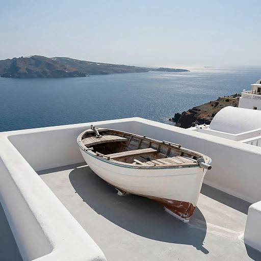 Sunlit Balcony Overlooking Sparkling Sea