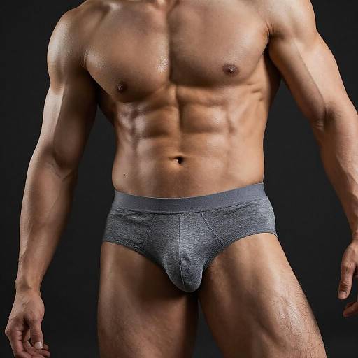 Athletic Male in Dramatic Jockstrap