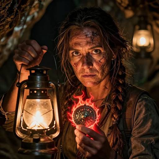 Fiery Gaze of the Treasure Hunter