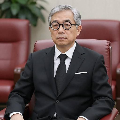 Serious Middle-Aged Man in Formal Setting