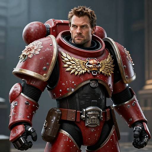 Floral Henry Cavill as Space Marine