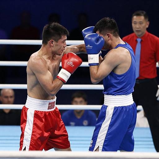 Dynamic Boxing Match Action Shot