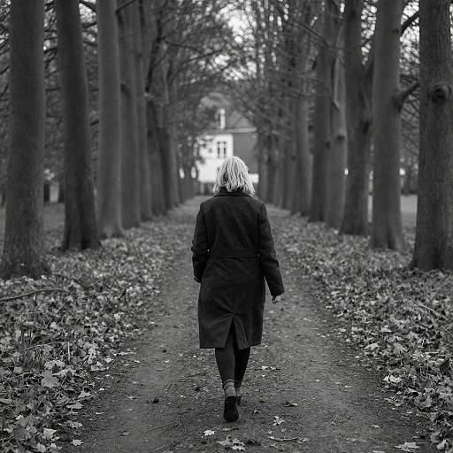 Mysterious Woman in Leafy Woods