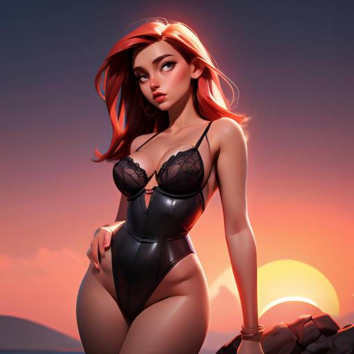 High Fashion Lingerie Shoot at Sunset