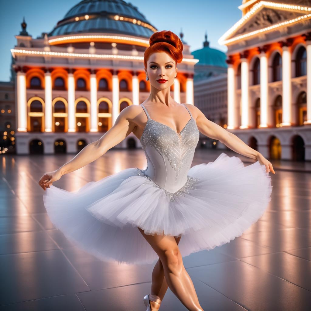 Elegant Russian Ballet Dancer Portrait