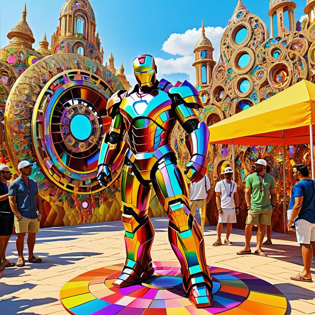 Vanilla Iron Man at Colorful Art Festival