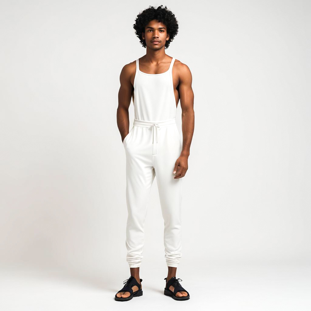 Stylish Young Man in Minimalist Outfit