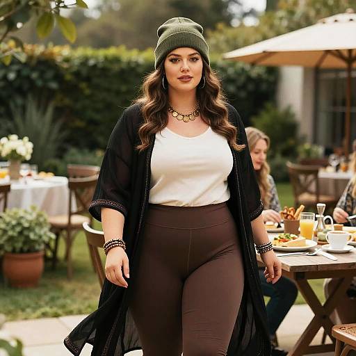 Bohemian Plus-Size Garden Breakfast