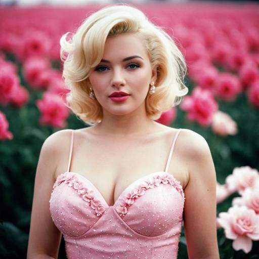 Marilyn Monroe in Pink Costume Portrait