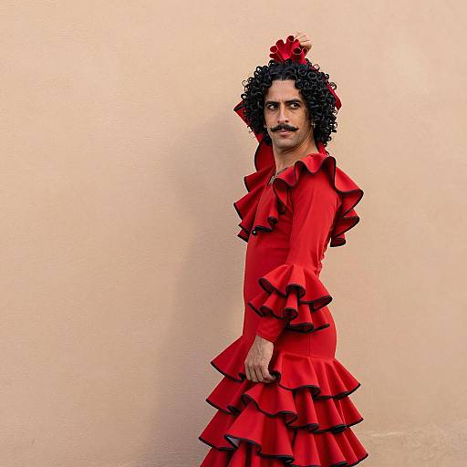 Man in Traditional Flamenco Costume