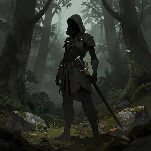 Shadowy Forest Rogue in Mountains