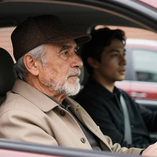 Candid Moment: Two Men in a Car