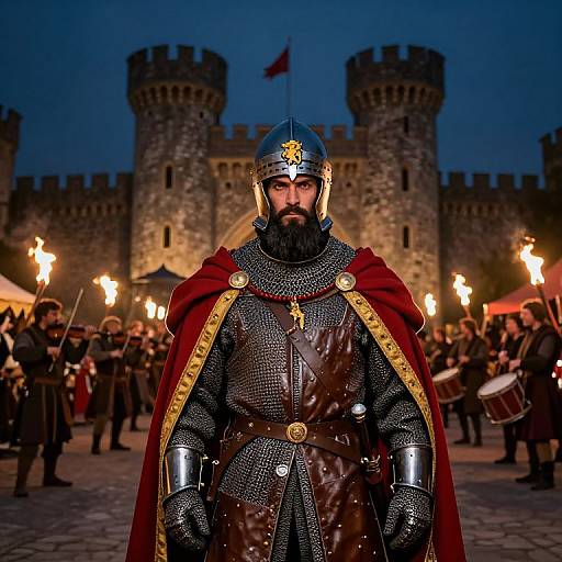 Noble Knight at Medieval Festival