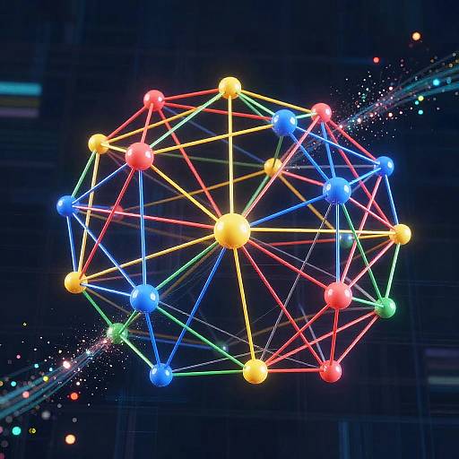 Colorful Streaming Network Visualization