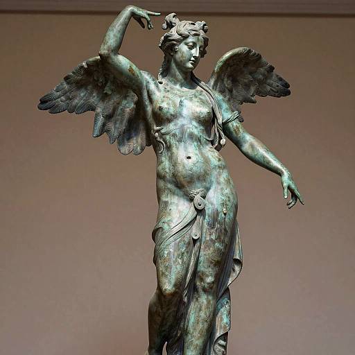 Photorealistic Bronze Nymph Statue