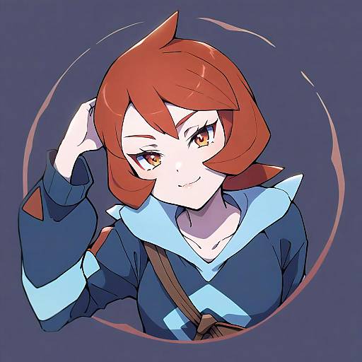 Illustration of Arezu (pokemon), pokemon in the style of Ld (luna dial398)