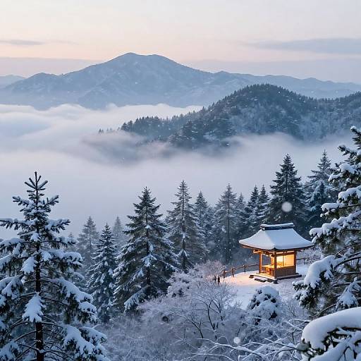 Misty Mountain Shrine Animation