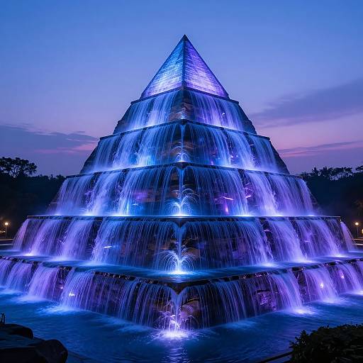 Mystical Enlightenment Pyramid at Twilight