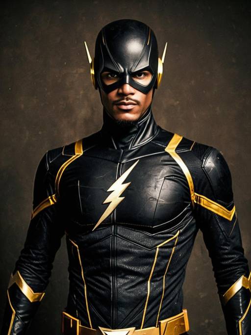Realistic Black Flash Cosplay Photography