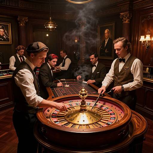 Steampunk Casino with Clockwork Roulette