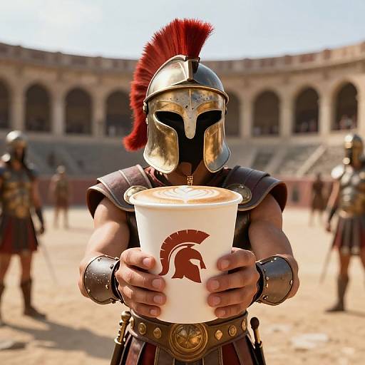 Spartacus Holding Cappuccino Cup