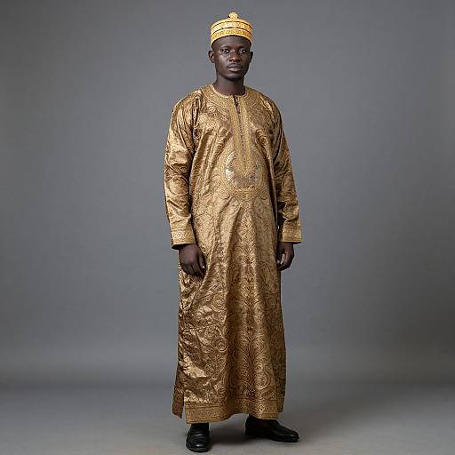 Zulu Man in Traditional Attire